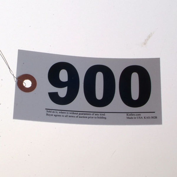 Numbered Power Tag, Size #7 - Wired (500/Box)