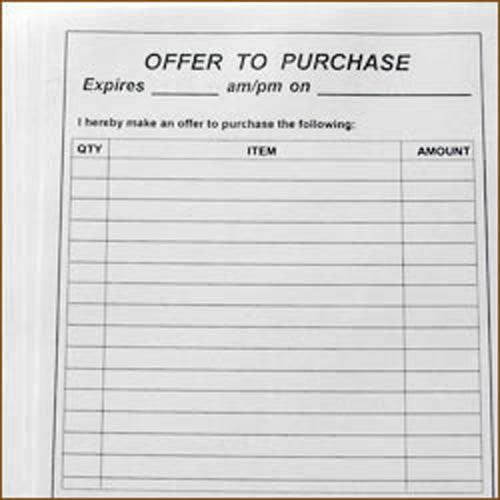 Offer To Purchase Form
