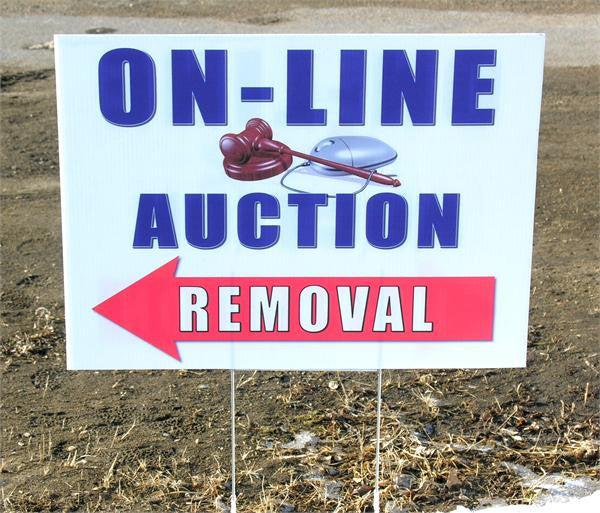 On-Line Auction Removal Coroplast Signs (5/pack)