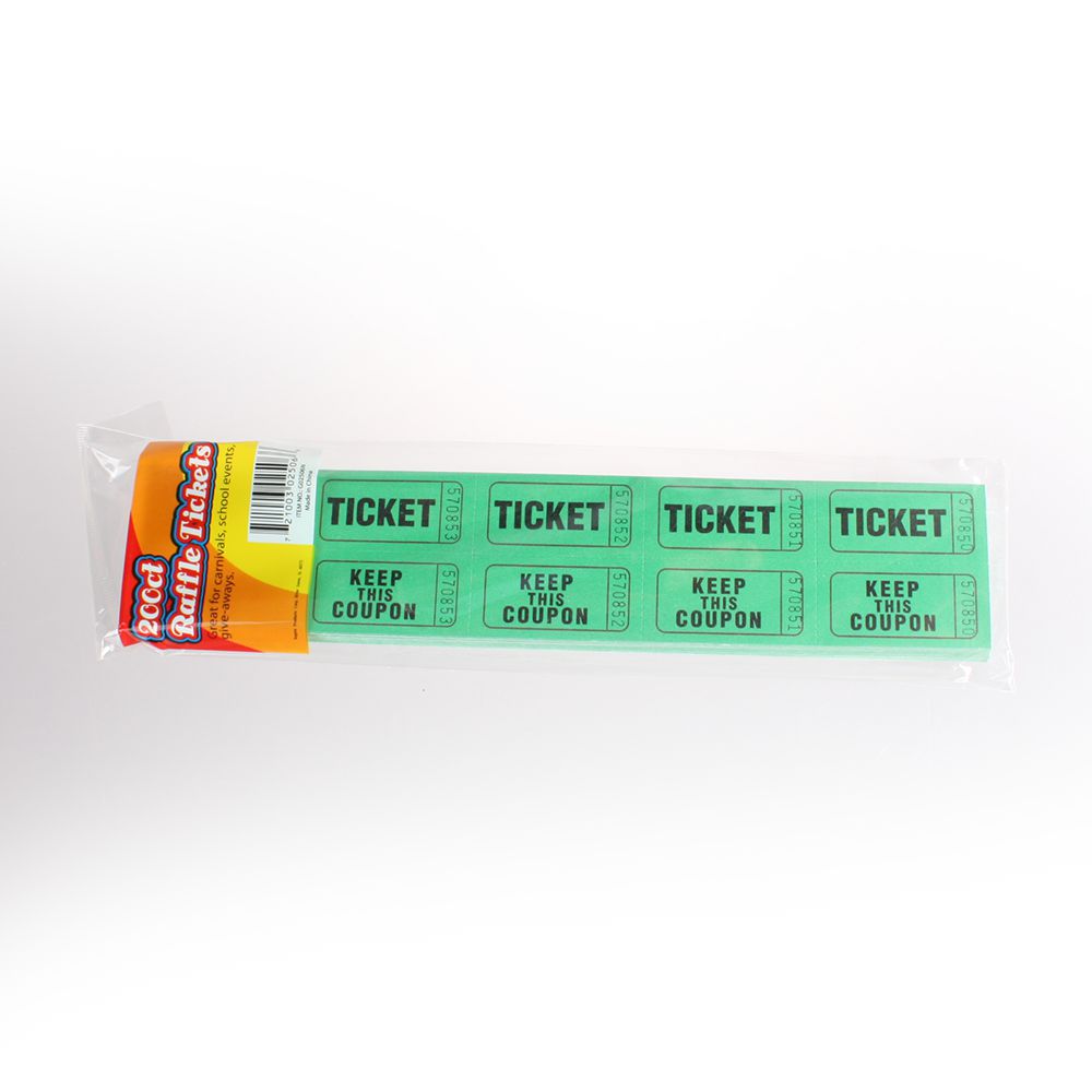 Packs of 200 Double Raffle Tickets