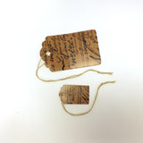 Paris Script Tags (Box of 100) 2 Sizes