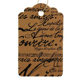 Paris Script Tags (Box of 100) 2 Sizes