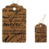 Paris Script Tags (Box of 100) 2 Sizes