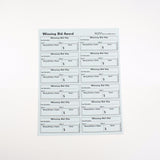 Perforated Full Page Winning Bid Slips, 1 or 2 part (10/pack)