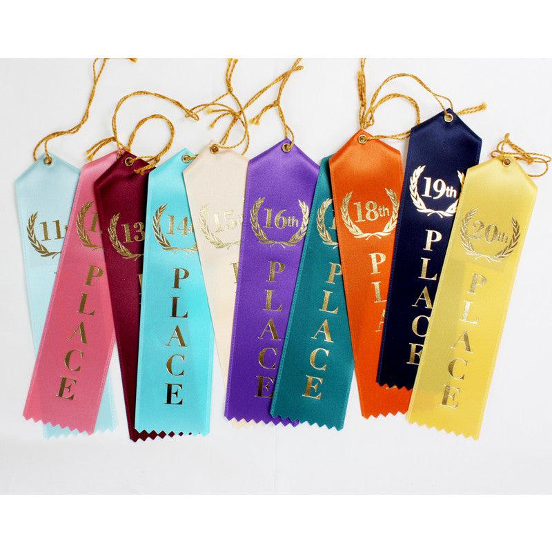 11th-20th Place Ribbons | Custom Award Ribbons