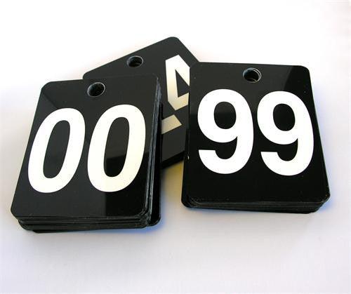Plastic Number Deck, #ed 00-99 (100/Pack)