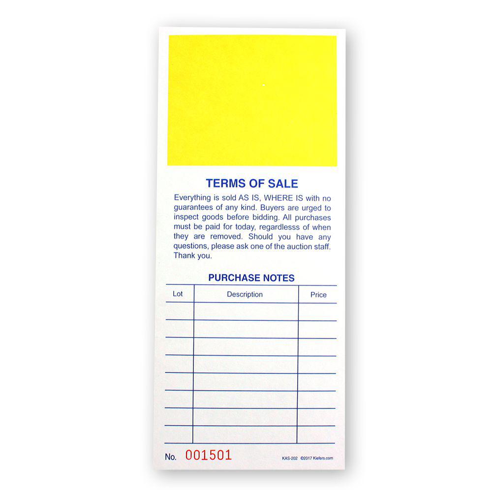 Note Number Purchase Purchase Notes Bid Cards Yellow Square (500/Pack)