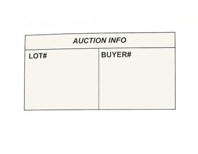 Custom Auction Labels | Custom Product Labels | Kiefer Auction Supply