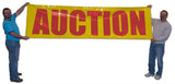 Red on Yellow “Auction” Banners (3 foot by Several options)