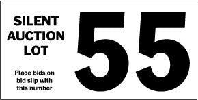 Silent Auction Lotting Label (100/Pack) 2 Styles