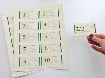 Small Silent Auction Display Slips (250/pack)