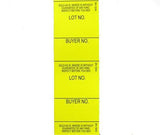 Style 14 Lot/Buyer Labels, E-Z Off (1000/roll)