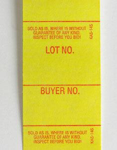 Style 14 Lot/Buyer Labels - Super Stick (1000/roll)