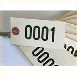 Time Saver Numbered Tags (1000/box) wired