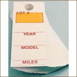 Vehicle Mirror Tags (250/pack)
