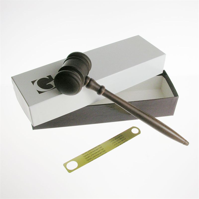 Walnut Gavel (includes Gift Box and Engraving Band)