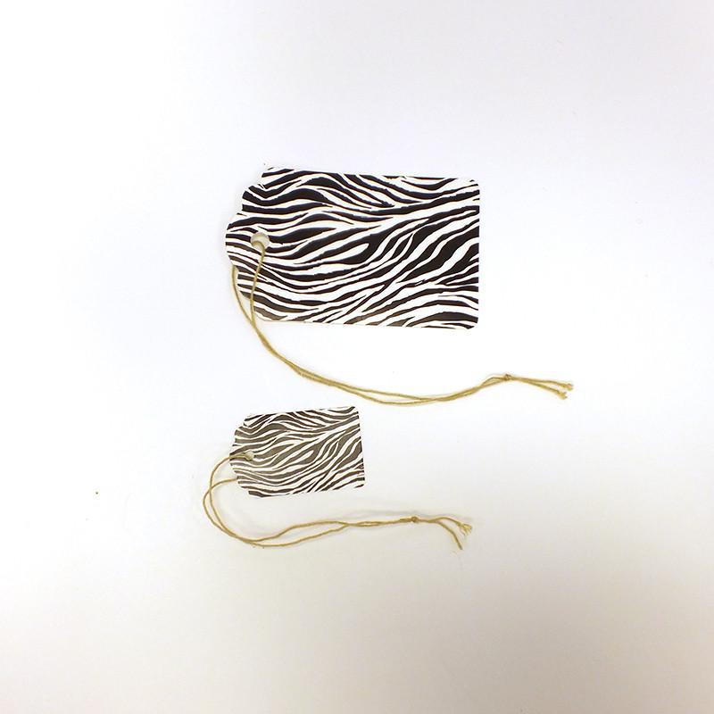Zebra Stripe Tag (Box of 100) 2 Sizes