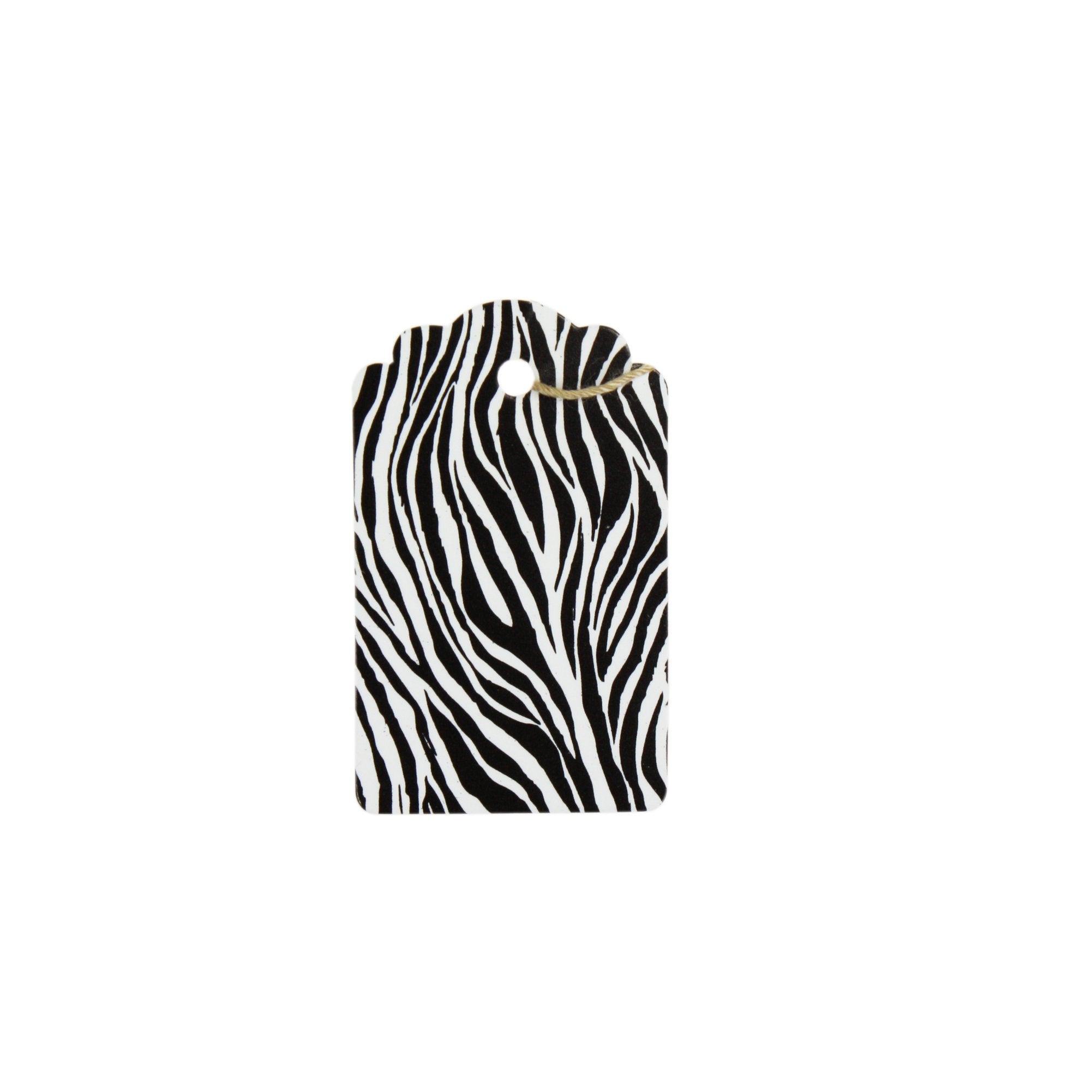 Zebra Stripe Tag (Box of 100) 2 Sizes