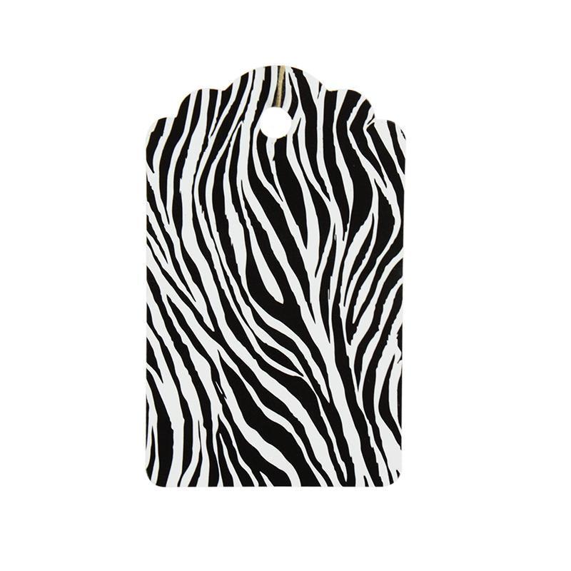 Zebra Stripe Tag (Box of 100) 2 Sizes